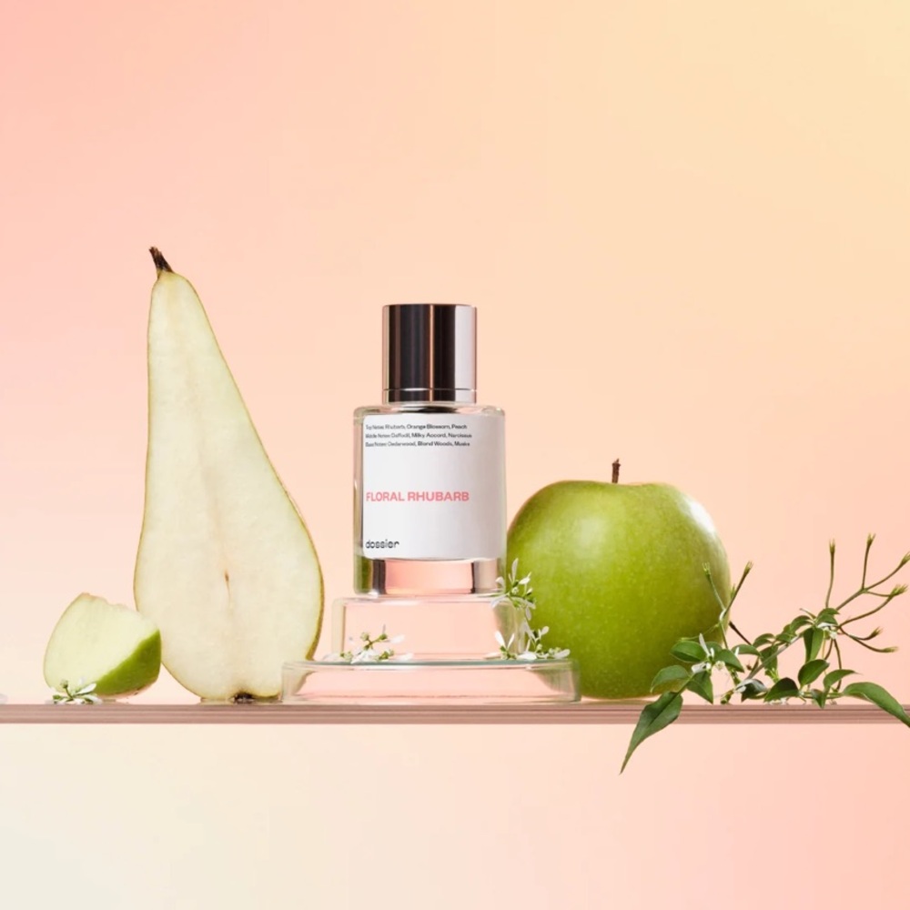 Dossier Floral Rhubarb Perfume- like new!